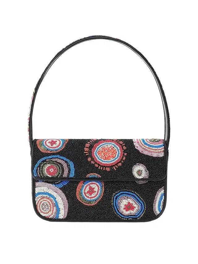 Staud Women's Tommy Agate Beaded Shoulder Bag