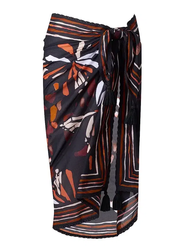 Magicsuit Women's Chrysalis Tassel Pareo - Black Multi