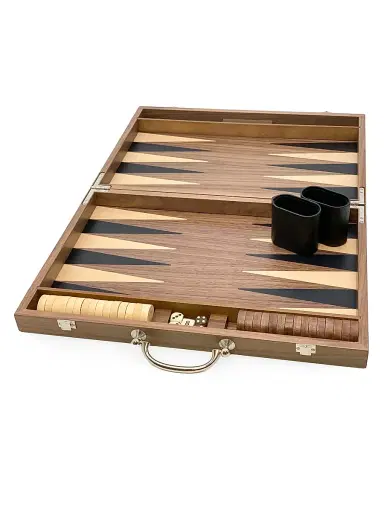 Tizo 18 Walnutwood Backgammon Set - Brown | Thumbnail 2 Tizo 18 Walnutwood Backgammon Set - Brown | Thumbnail 2