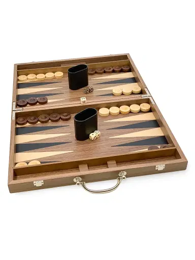 Tizo 18 Walnutwood Backgammon Set - Brown | Thumbnail 3 Tizo 18 Walnutwood Backgammon Set - Brown | Thumbnail 3