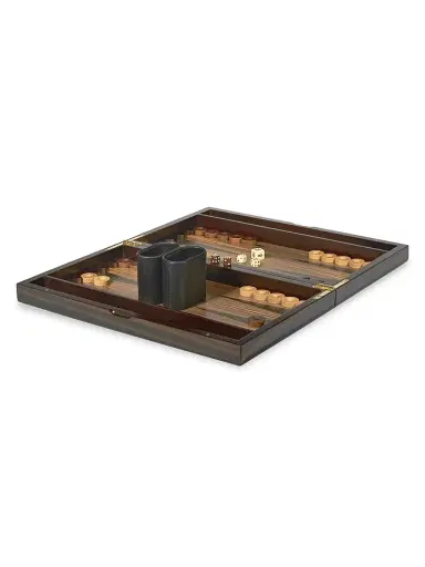 Tizo Tigerwood Backgammon Set - Ebony | Thumbnail 2 Tizo Tigerwood Backgammon Set - Ebony | Thumbnail 2