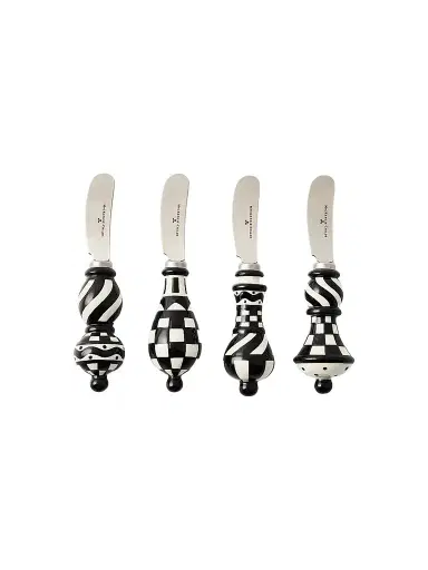 MacKenzie-Childs Courtly Check 4-Piece Party Spreader Set | Thumbnail 1