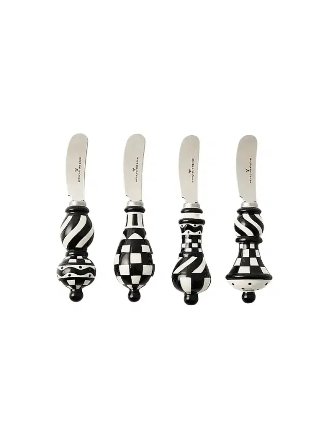 MacKenzie-Childs Courtly Check 4-Piece Party Spreader Set