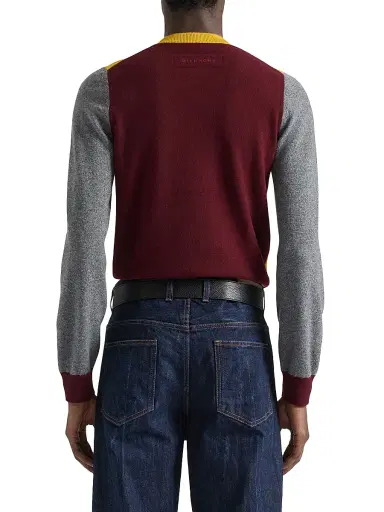 Givenchy Men's Color Block Sweater in Wool | Thumbnail 4 Givenchy Men's Color Block Sweater in Wool | Thumbnail 4