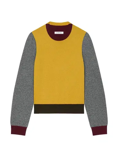 Givenchy Men's Color Block Sweater in Wool | Thumbnail 1 Givenchy Men's Color Block Sweater in Wool | Thumbnail 1