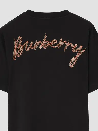 Burberry Men's Ryan Script Cotton Crewneck T-Shirt | Thumbnail 5 Burberry Men's Ryan Script Cotton Crewneck T-Shirt | Thumbnail 5