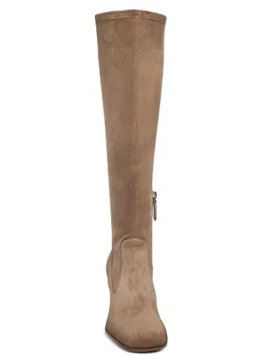 Santoni Women's Carla 65MM Suede Knee-High Boots - Beige - Size 12 | Thumbnail 3