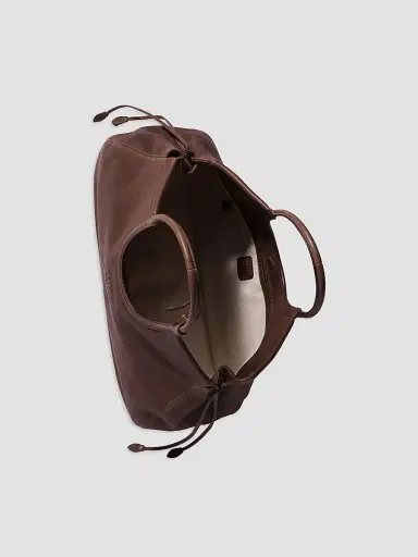 Miu Miu Women's Ivy Nappa Leather Shopping Bag - Dark Brown | Thumbnail 4