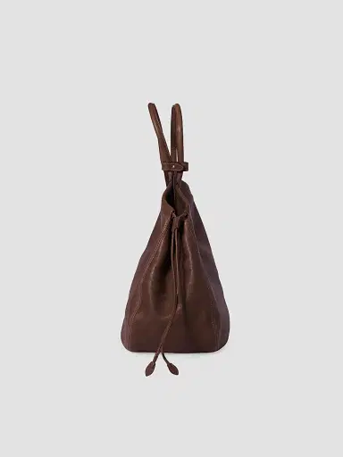Miu Miu Women's Ivy Nappa Leather Shopping Bag - Dark Brown | Thumbnail 5