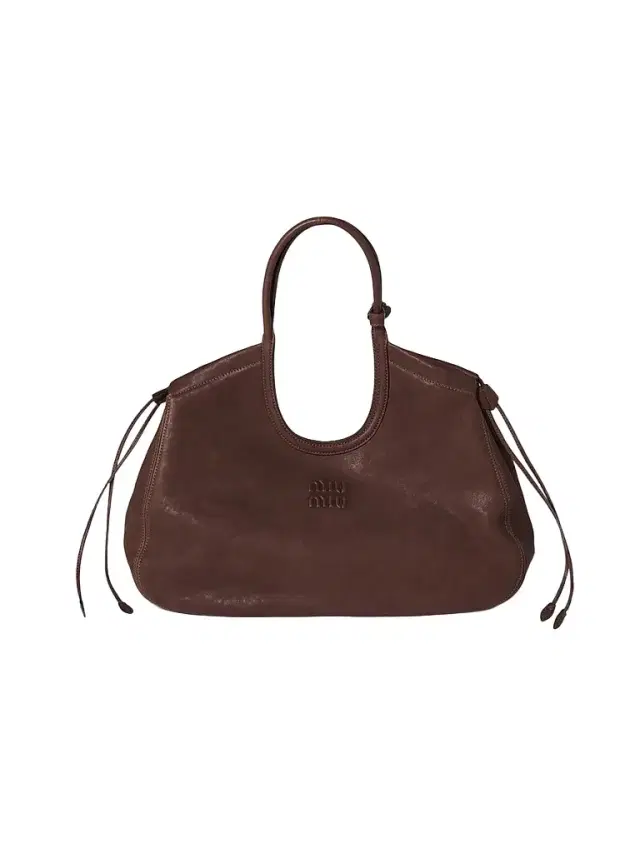 Miu Miu Women's Ivy Nappa Leather Shopping Bag - Dark Brown