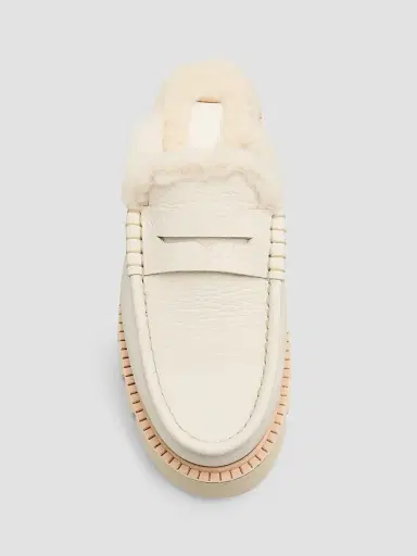 PEDRO GARCIA Women's Savy 35MM Shearling-Trimmed Leather Loafers | Thumbnail 6 PEDRO GARCIA Women's Savy 35MM Shearling-Trimmed Leather Loafers | Thumbnail 6