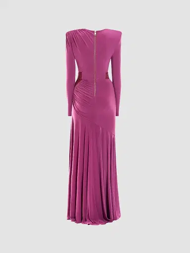 Zhivago Women's How Light She Is Ruched Gown - Mauve - Size 12 | Thumbnail 5