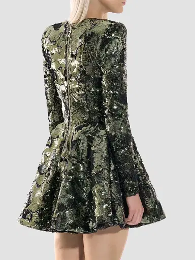 Zhivago Women's This Is Not Her Mini Dress - Olive - Size 14 | Thumbnail 3