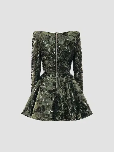 Zhivago Women's This Is Not Her Mini Dress - Olive - Size 14 | Thumbnail 5
