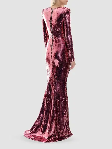 Zhivago Women's The Past Returns Sequin Gown - Mauve - Size 10 | Thumbnail 3