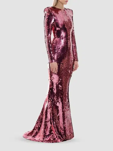 Zhivago Women's The Past Returns Sequin Gown - Mauve - Size 10 | Thumbnail 4