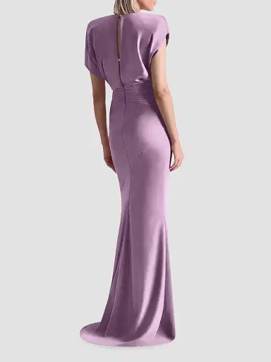 Zhivago Women's Bond Satin Mermaid Gown - Mauve - Size 14 | Thumbnail 3