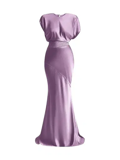 Zhivago Women's Bond Satin Mermaid Gown - Mauve - Size 14 | Thumbnail 1