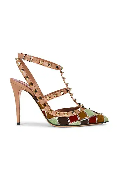 Valentino Garavani Rockstud Ankle Strap Pump