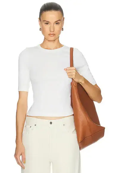 Enza Costa Supima Cotton New Classic Half Sleeve Tee