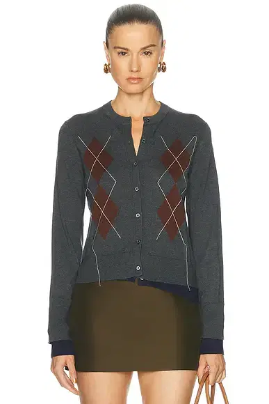 Acne Studios Kohona Silk Wool Cardigan
