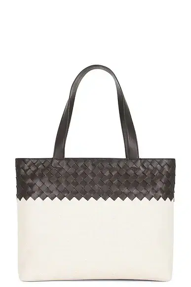 Bottega Veneta Small Zipped Tote Canvas Bonded Intr. 15 Avenue