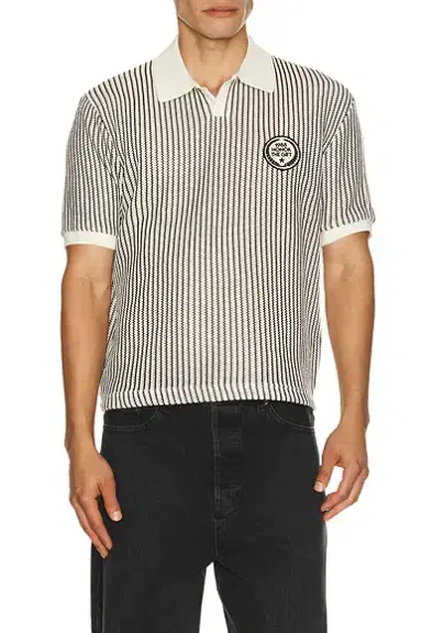 Honor The Gift Striped Knit Polo | Thumbnail 1