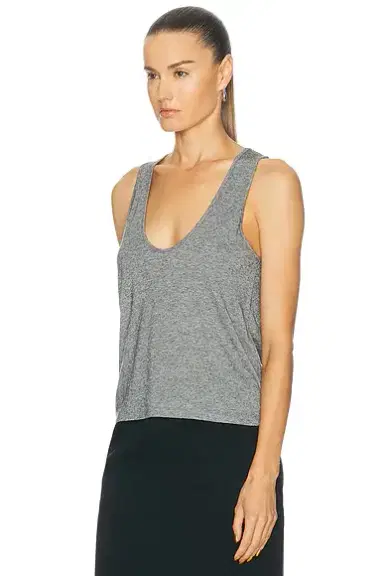 Loulou de Saison Albia U-collar Tank Top | Thumbnail 2 Loulou de Saison Albia U-collar Tank Top | Thumbnail 2