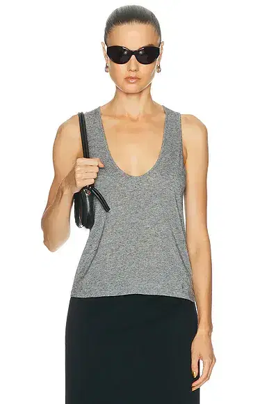Loulou de Saison Albia U-collar Tank Top