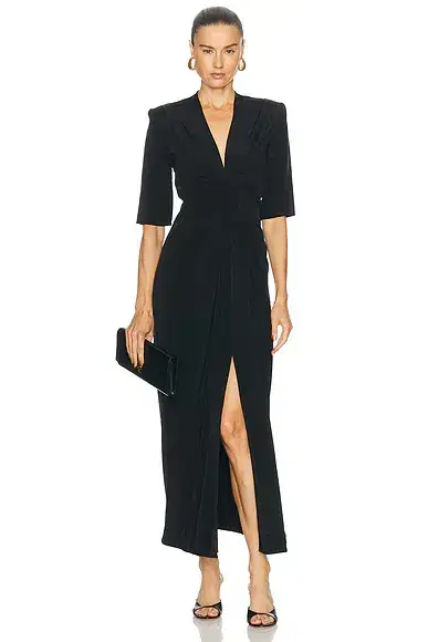 Loulou de Saison Willa Gathered Midi Dress