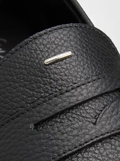 Giuseppe Zanotti Men's Rupert Leather Penny Loafers - Nero - Size 13 | Thumbnail 3