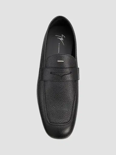Giuseppe Zanotti Men's Rupert Leather Penny Loafers - Nero - Size 13 | Thumbnail 4