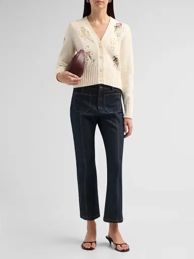 Cinq à Sept Women's Love Letter Floral Cardigan - | Thumbnail 2