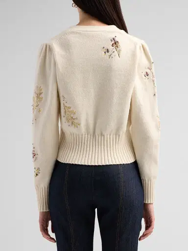 Cinq à Sept Women's Love Letter Floral Cardigan - | Thumbnail 3
