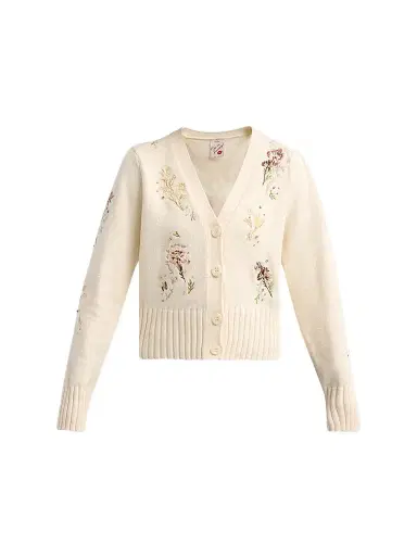 Cinq à Sept Women's Love Letter Floral Cardigan - | Thumbnail 1