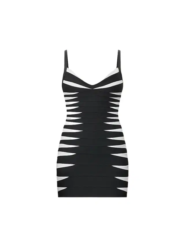Hervé Léger Women's The Tara Mini Dress - Black Alabaster