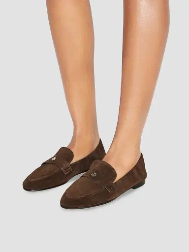 Tory Burch Women's Almond Toe Suede Loafers | Thumbnail 2