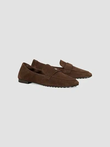 Tory Burch Women's Almond Toe Suede Loafers | Thumbnail 3