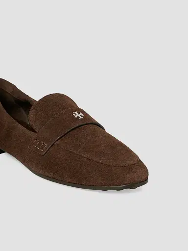 Tory Burch Women's Almond Toe Suede Loafers | Thumbnail 5