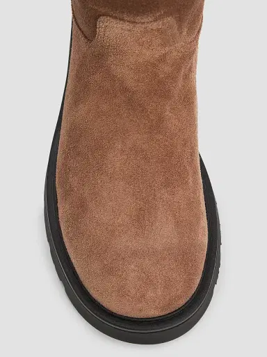 Stuart Weitzman Women's Ren Suede Lug Sole Booties | Thumbnail 6 Stuart Weitzman Women's Ren Suede Lug Sole Booties | Thumbnail 6