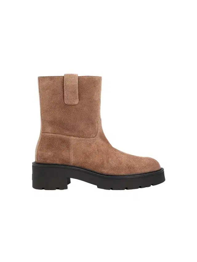 Stuart Weitzman Women's Ren Suede Lug Sole Booties