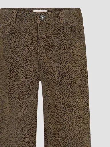 Frame Women's Le Slim Palazzo Leopard-Print Jeans | Thumbnail 6