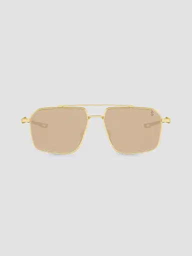 TAG Heuer Women's Mini Vingt 57MM Aviator Sunglasses - Brown Gold | Thumbnail 2