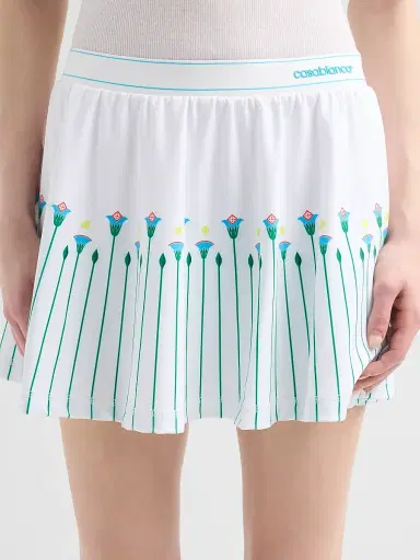 Casablanca Women's Floral Stripe Tennis Mini Skirt - Sporty Floral Stripe | Thumbnail 5 Casablanca Women's Floral Stripe Tennis Mini Skirt - Sporty Floral Stripe | Thumbnail 5