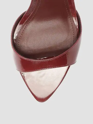 Schutz Women's Elodie 75MM Leather Sandals - Wine Berry | Thumbnail 5
