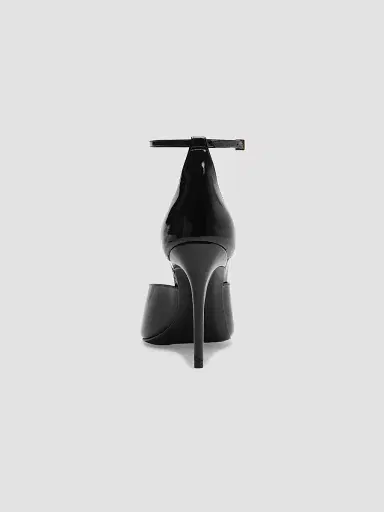 Schutz Women's Ingrid 100MM Patent Leather D'Orsay Sandals - Black | Thumbnail 8