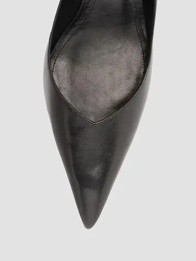 Schutz Women's Lexi 85MM Leather Slingback Pumps - Black | Thumbnail 5