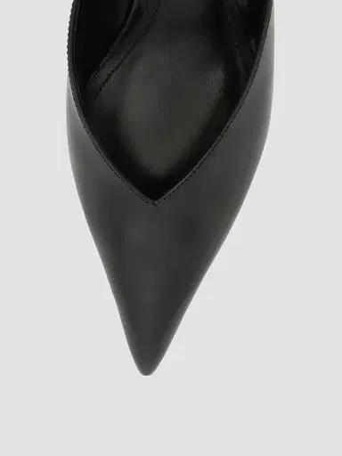 Schutz Women's Siena 65MM Leather Mules - Black | Thumbnail 5