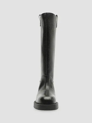 Schutz Women's Betty Leather Knee-High Boots - Black | Thumbnail 4