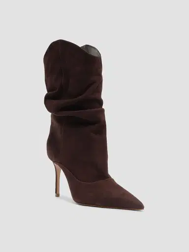 Schutz Women's Maryana Slouch 85MM Suede Boots - Maplewood | Thumbnail 2